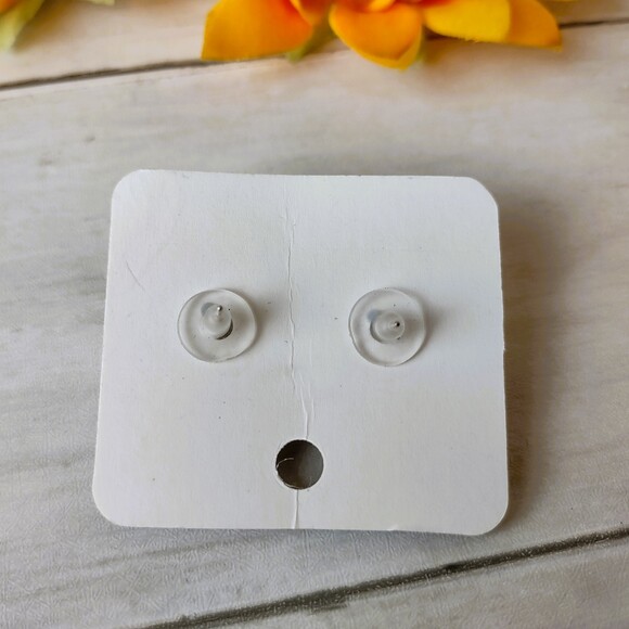 NEW Large Flocked/Corduroy Bear's Head Earrings Funky, Eclectic, Cute, Animal - Picture 4 of 4